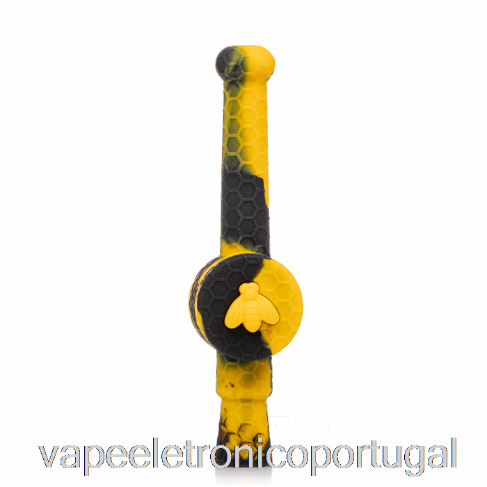 Vape Eletrônico Stratus Recuperador Mel Dipper Silicone Dab Palha Sol (preto/amarelo)